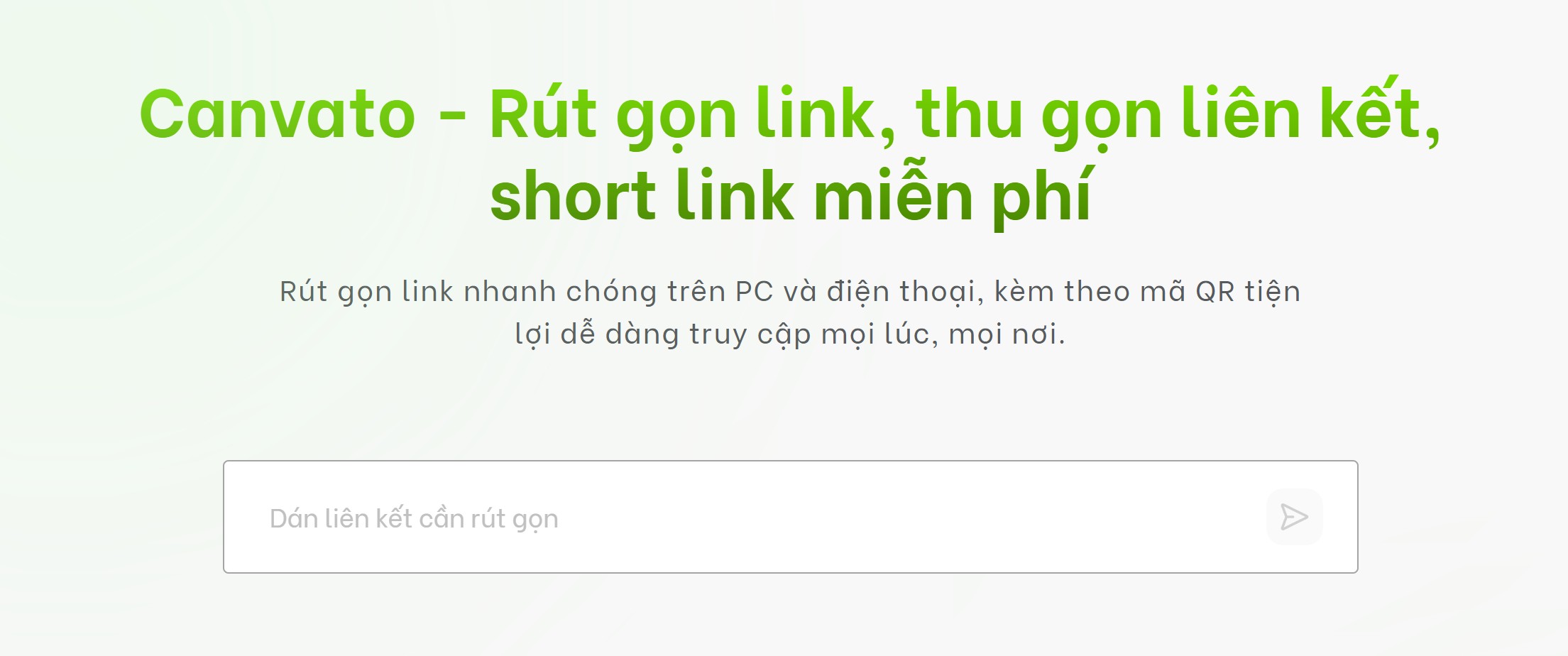 Rút gọn link từ Canvato