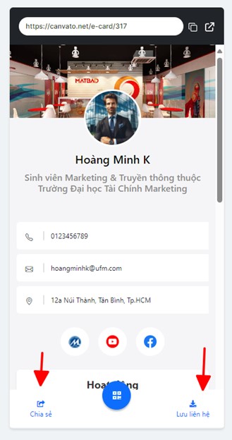 Sinh viên tạo e-card trên Canvato