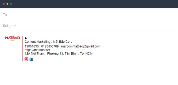 Cách tạo chữ ký email đẹp trên Canvato