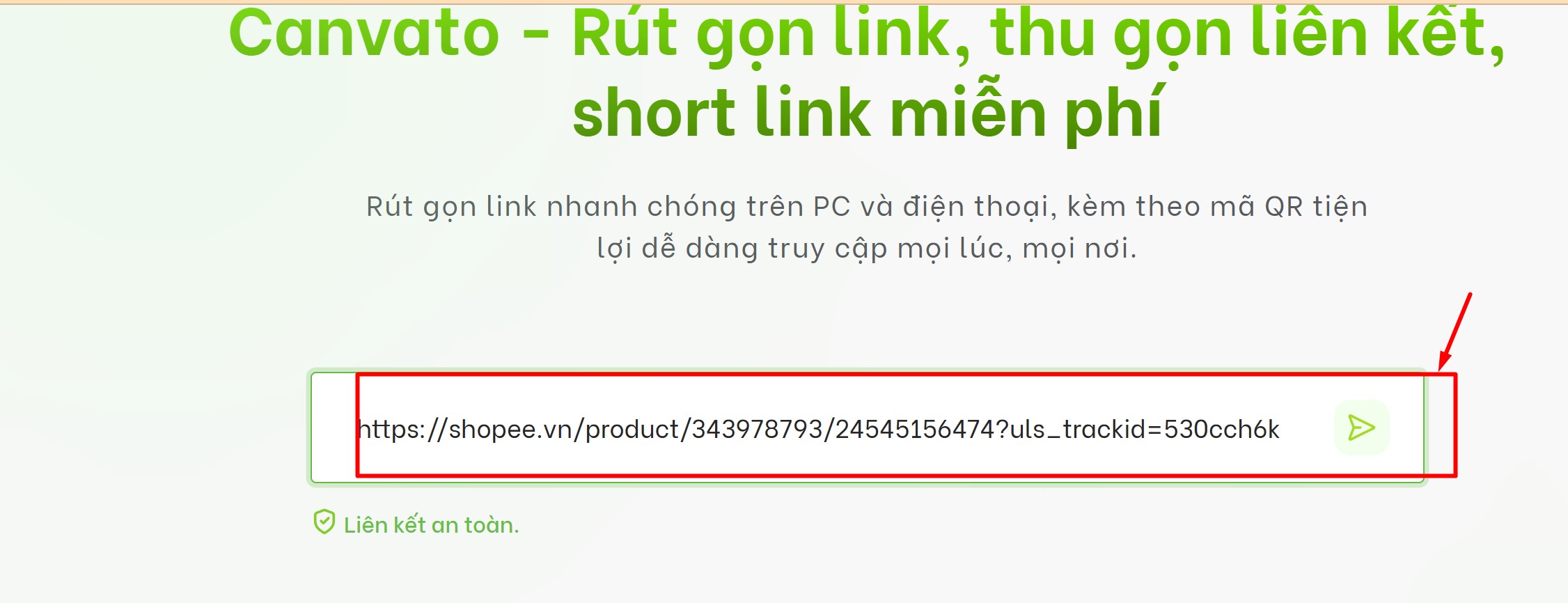 Hướng dẫn rút gọn link sàn thương mại điện tử tiktok, shopee, lazada