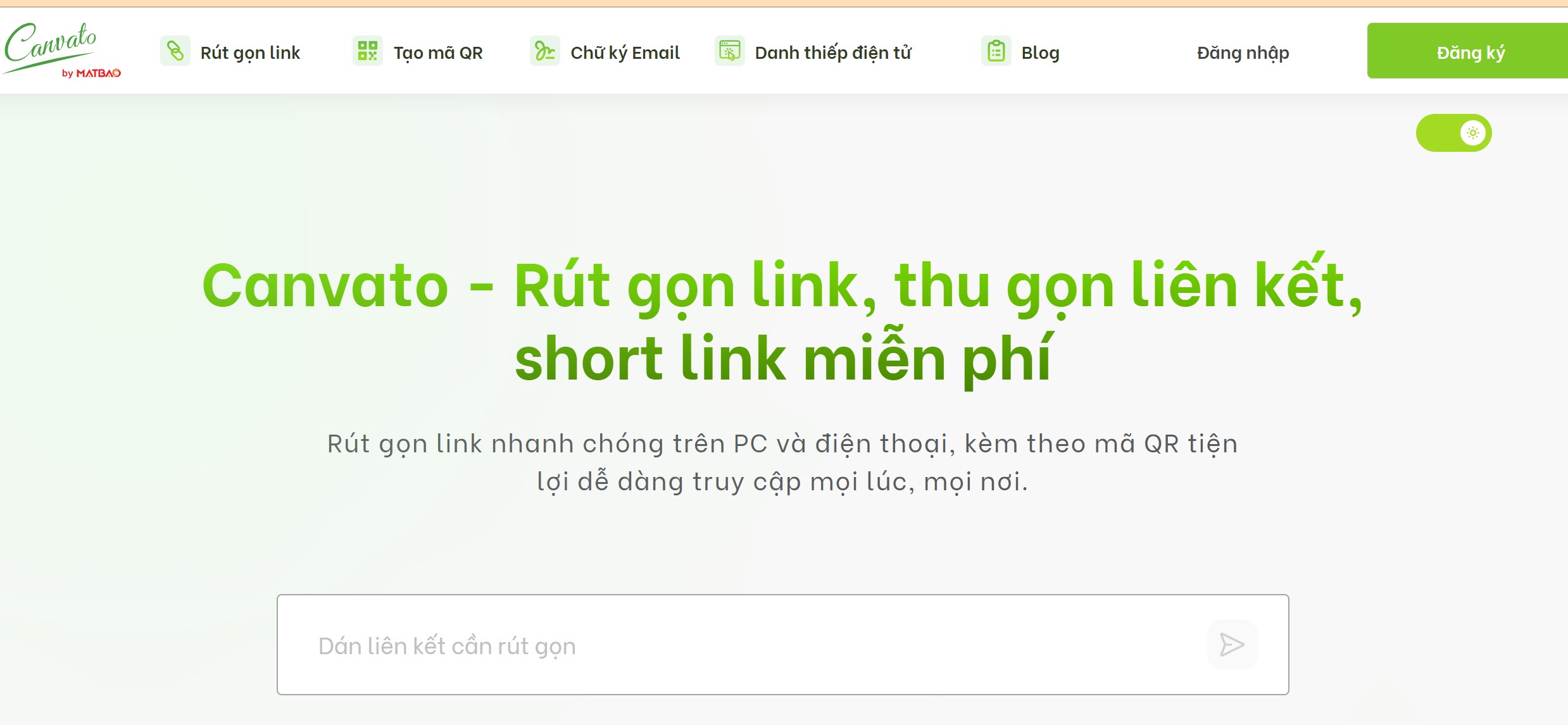 Rút gọn link Canvato.net mới thay thế Goo.gl
