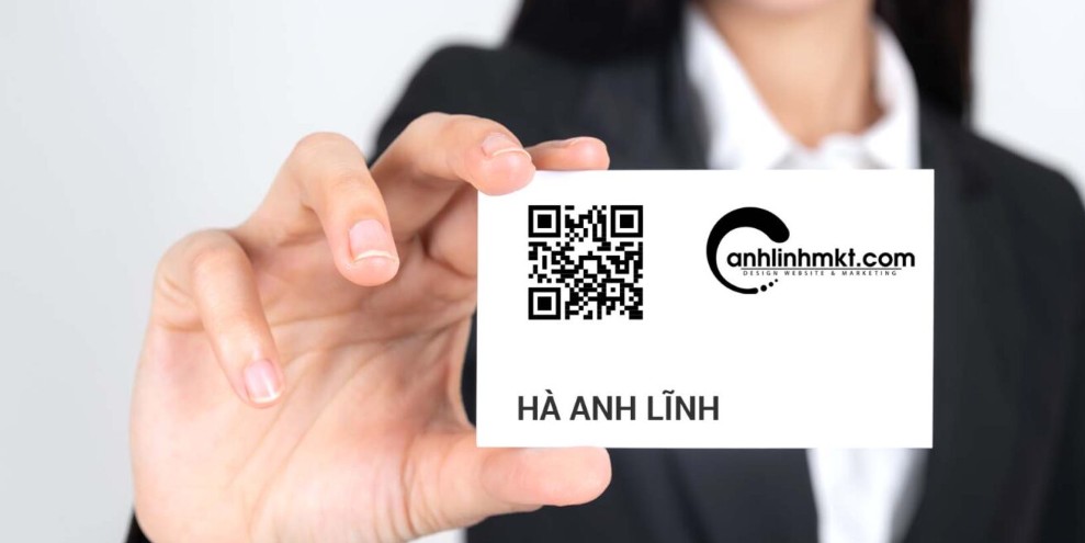 Hình hiển thị mã QR của danh thiếp