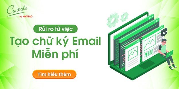 Rủi ro tạo chữ ký email miễn phí từ web lậu