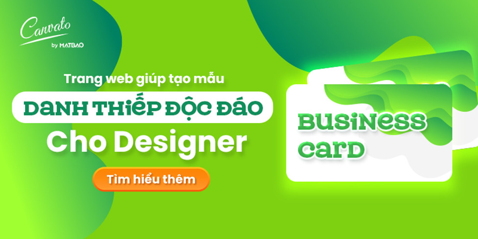 Trang Web giúp tạo mẫu danh thiếp độc đáo cho DESIGNER