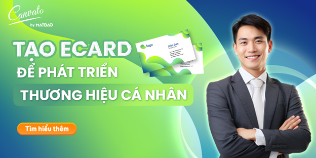 Cách tạo e card thương hiệu cá nhân miễn phí trên Canvato