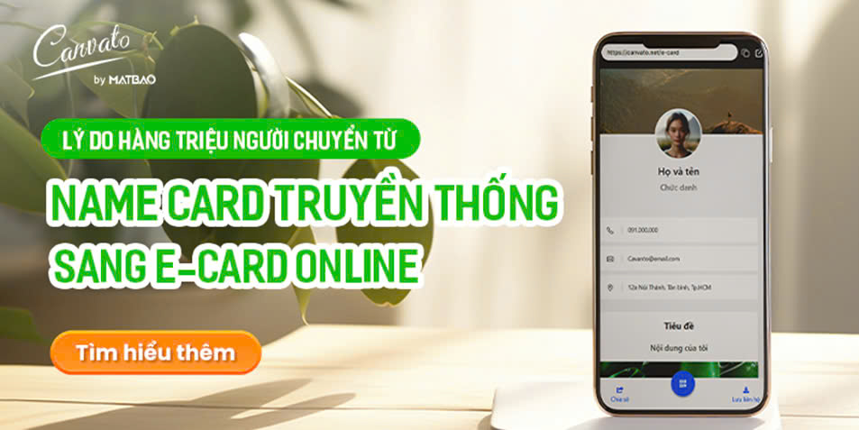 Hàng triệu người chuyển từ name card truyền thống qua tạo e card online